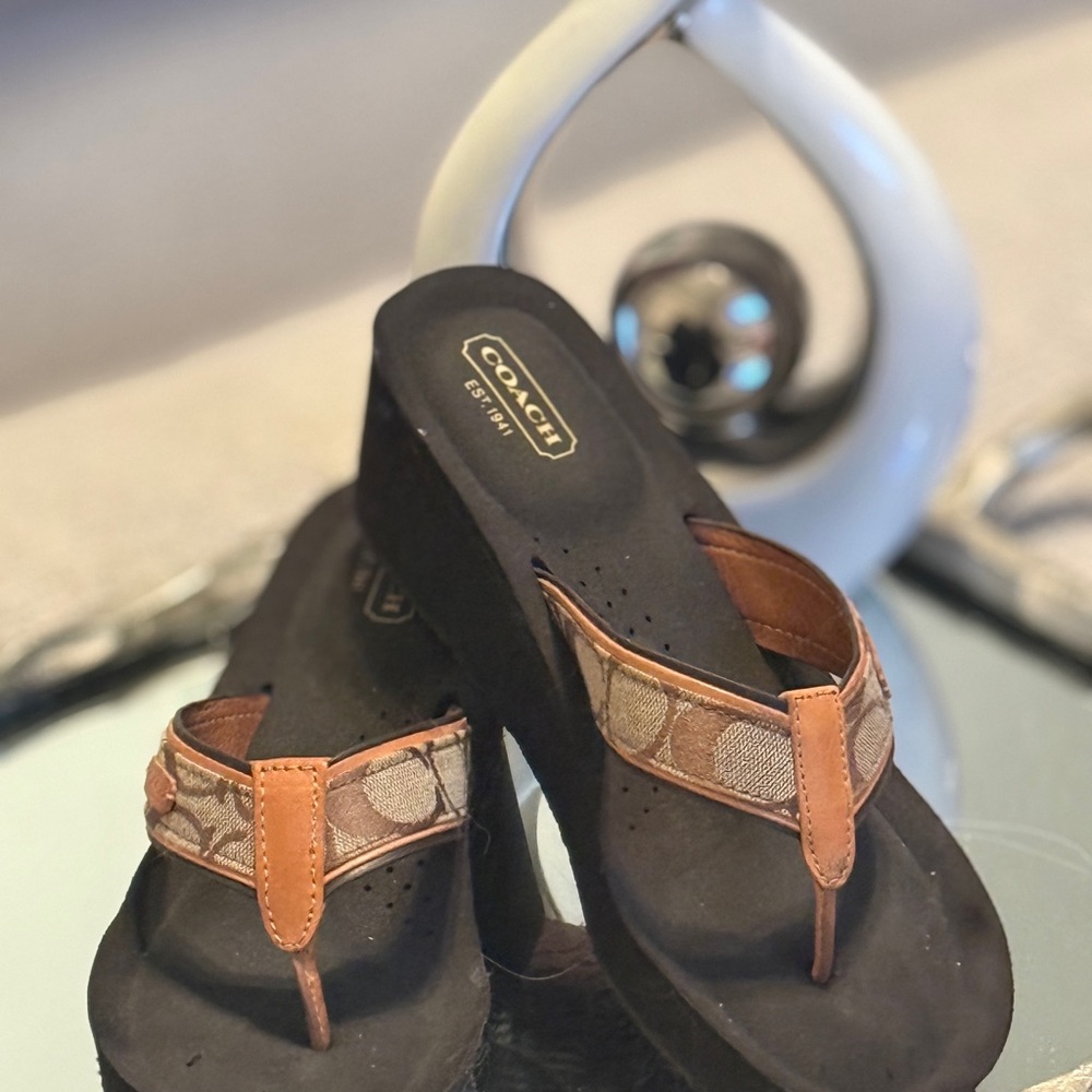 Coach Khaki Women's Sandals